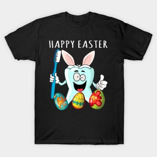 Happy Easter Day Funny Tooth Dental Hygienist Dentist Doctor T-Shirt